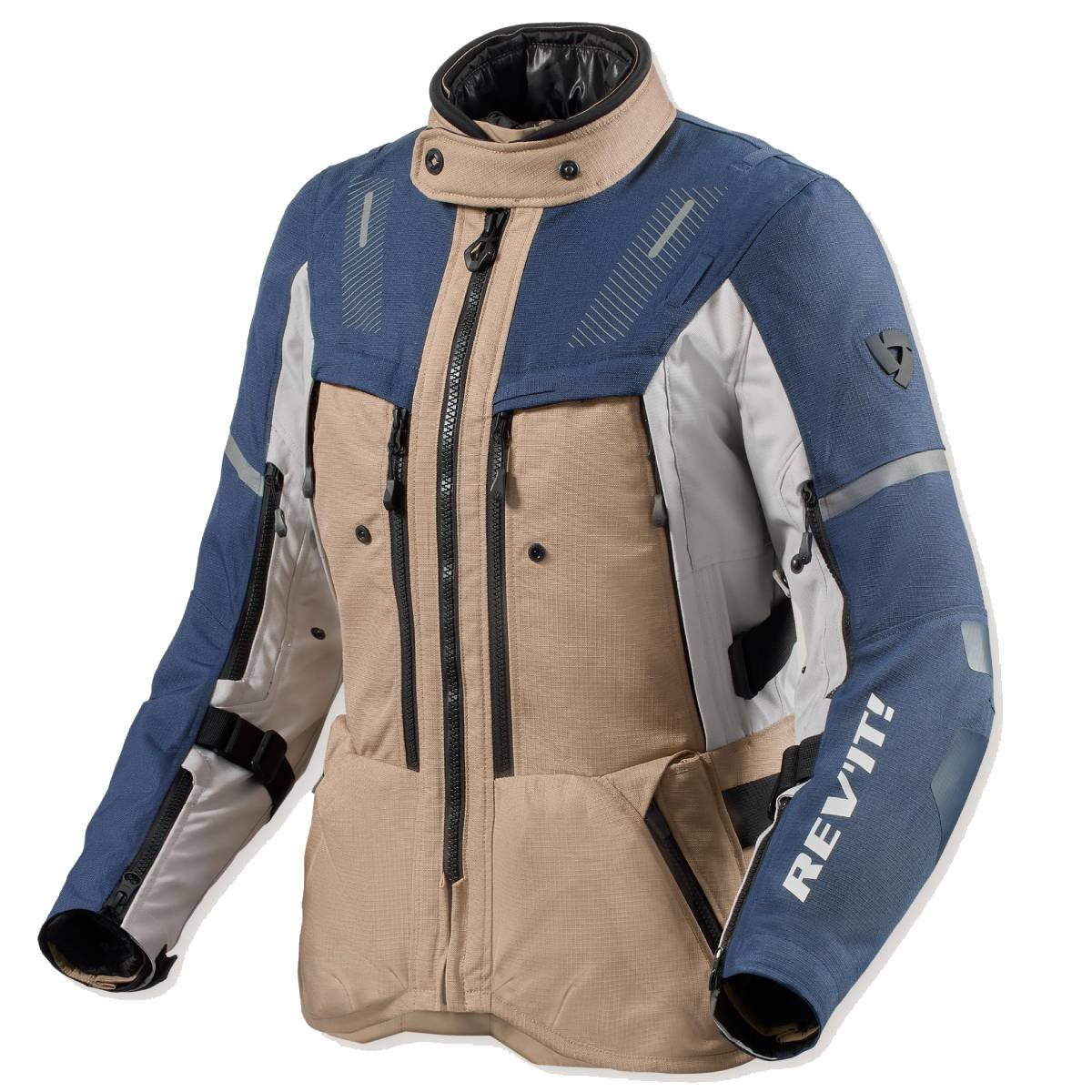 Chaqueta Revit Mujer Sand 5 H20 Arena-Azul FJT406